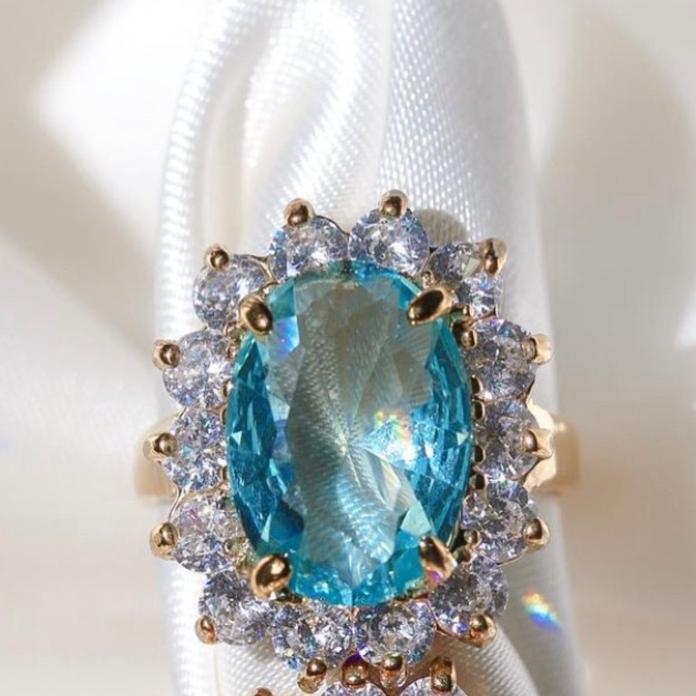 SOLD❌❌Size 7 aqua opulence ring